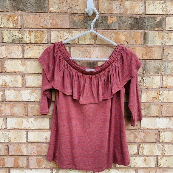 Dolan Charla Off The Shoulder Ruffle Top - Picture 3 of 7